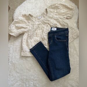 Gap Blouse and Old Navy Jean Bundle